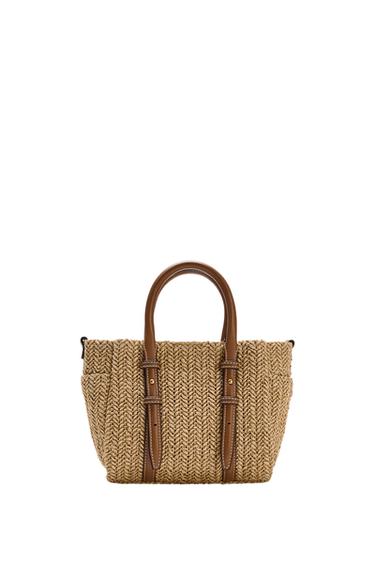 BRAIDED HANDBAG - Light beige by Zara