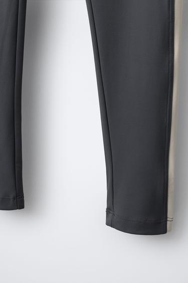 LEGGING À BANDES - Gris de Zara - Image 3