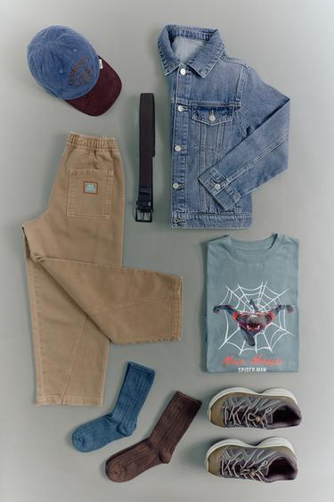 SPIDER-MAN © MARVEL PRINTED T-SHIRT - Green by Zara