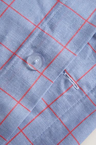 HOUSSE DE COUETTE ENFANT À CARREAUX - Bleuté de Zara - Image 3