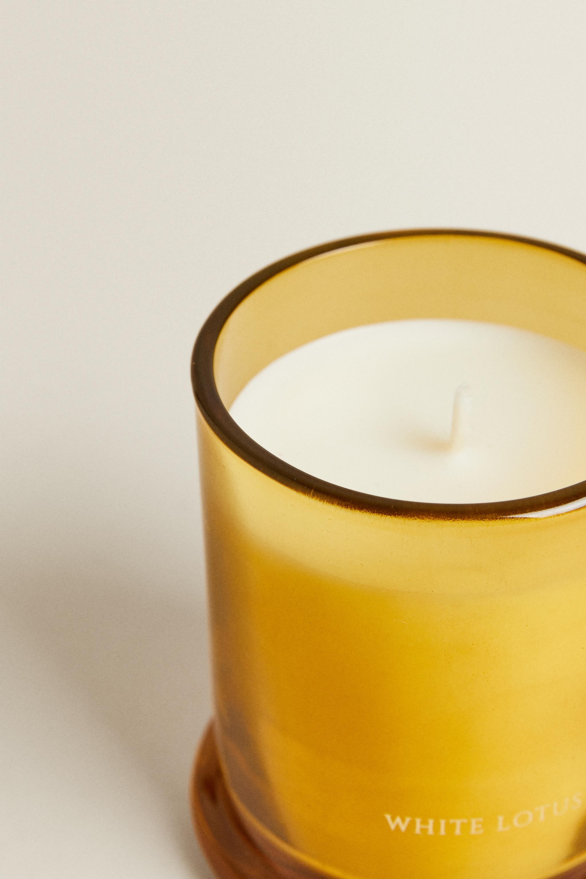 Zara (500 G) WATER LILY & CEDAR MUSK SCENTED CANDLE