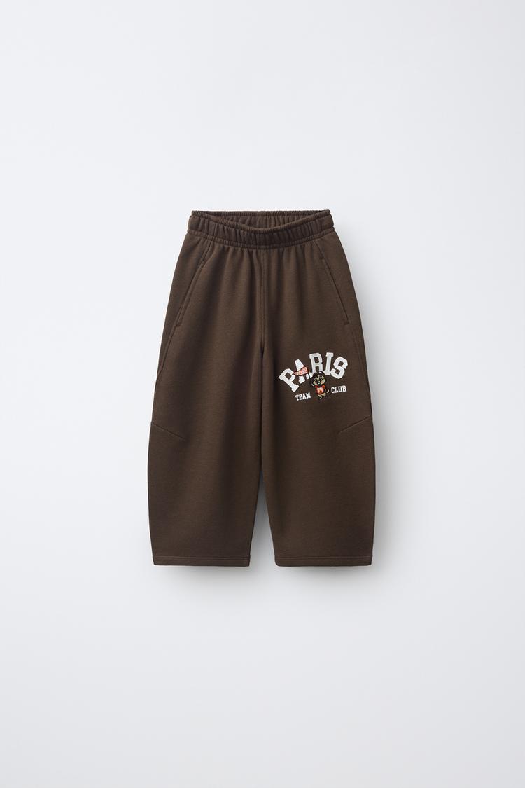 PANTALÓN FELPA BARREL BORDADOS