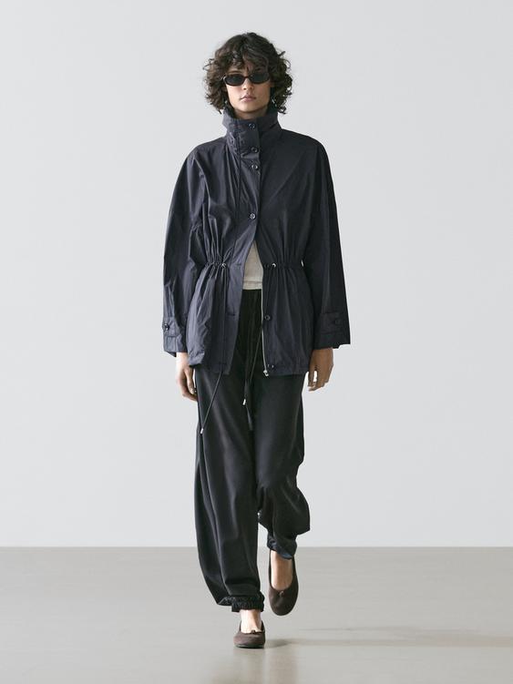 Technical fabric parka