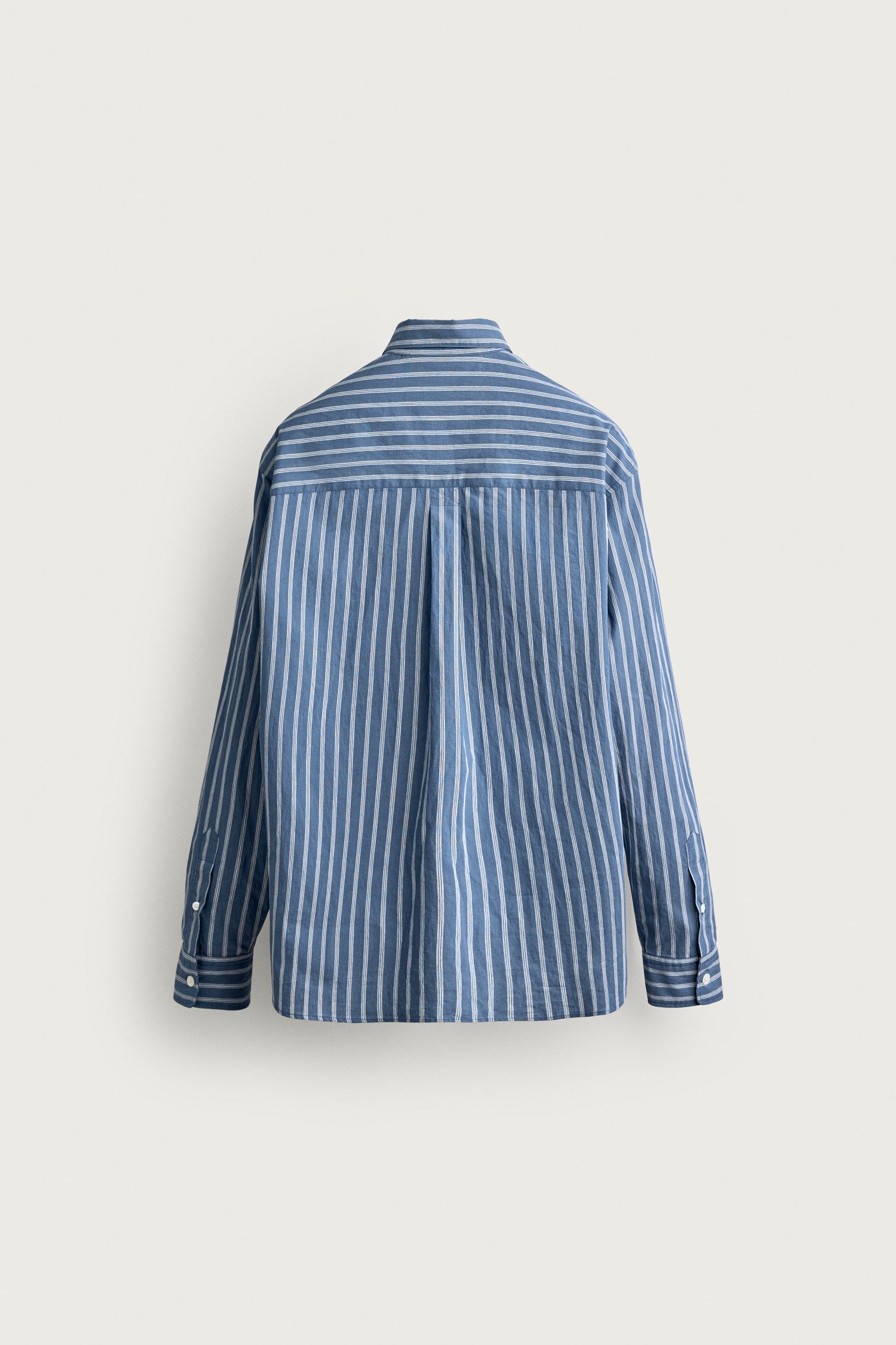 STRIPED RELAXED-FIT SHIRT