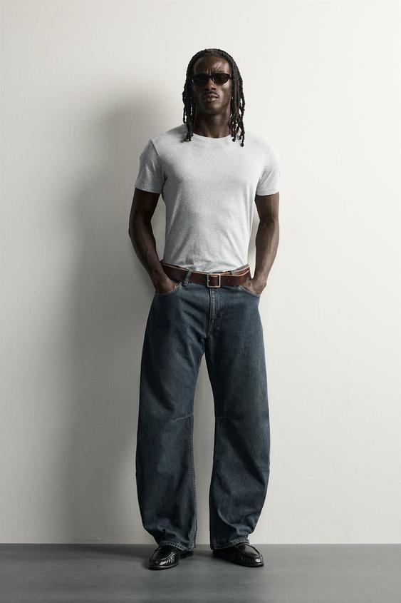 STRAIGHT BARREL FIT JEANS - Blue by Zara - Image 0