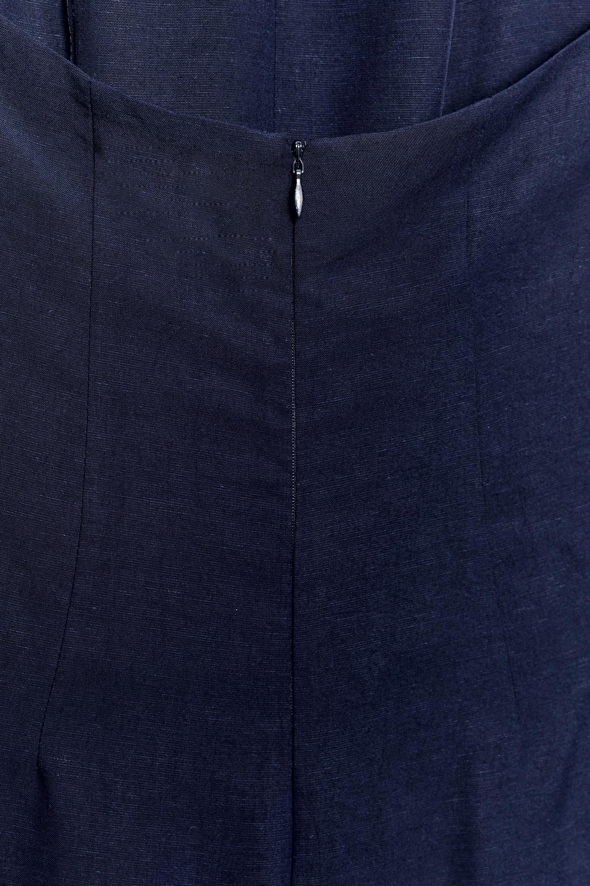 Zara Kontrast Biyeli Halter Tulum görsel 8