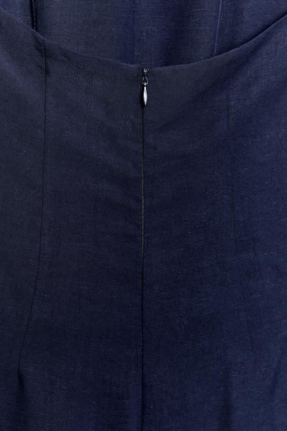 COMBINAISON HALTER LISERÉS CONTRASTE - Bleu encre de Zara - Image 7