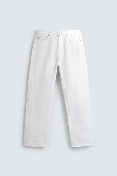 ДЖИНСЫ STRAIGHT ANKLE FIT LIMITED EDITION — БЕЛЫЙ от Zara
