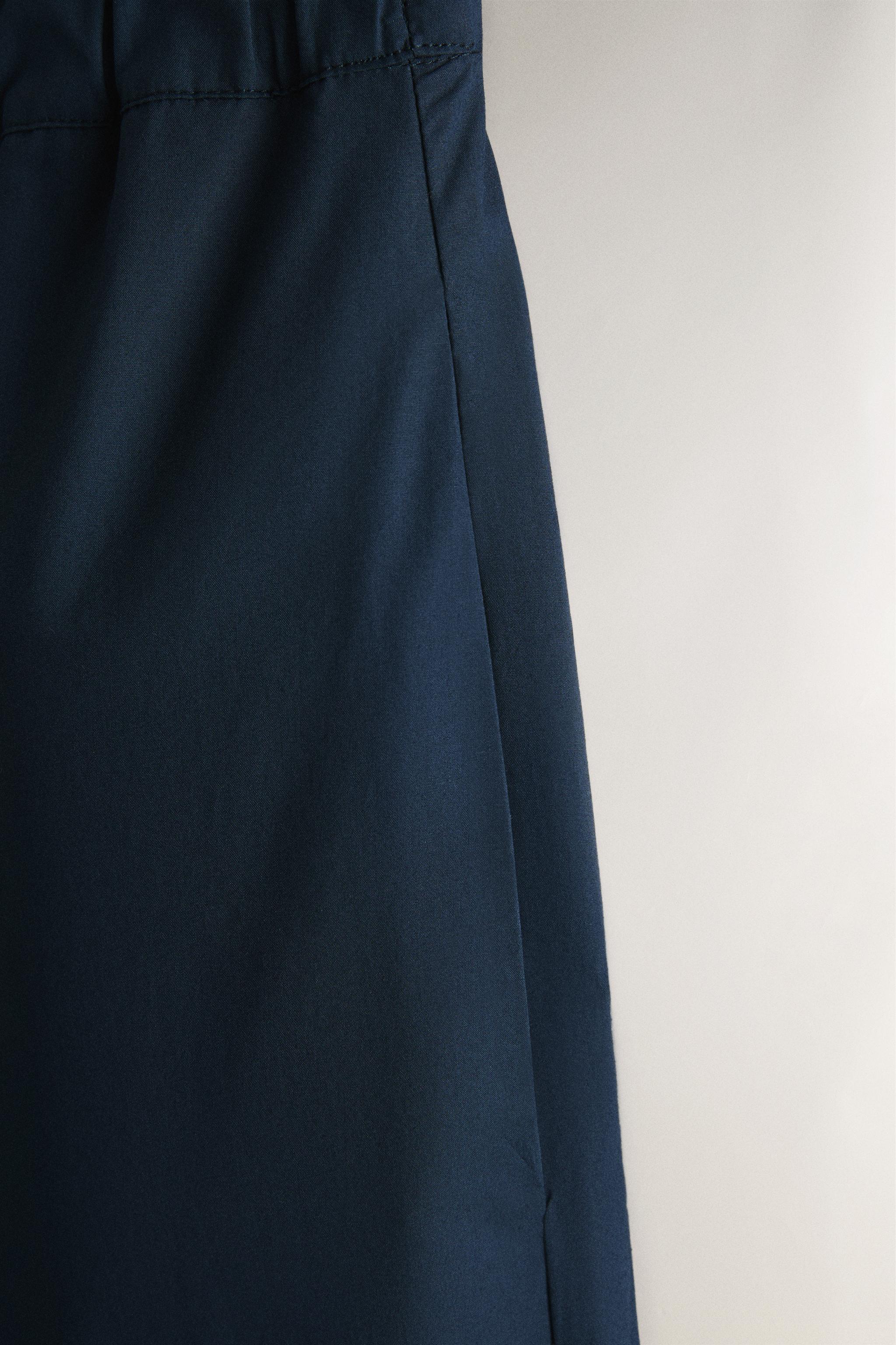 COTTON POPLIN TROUSERS