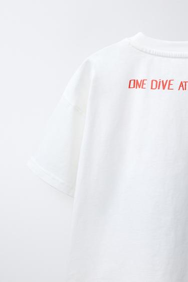 SHARK PRINT T-SHIRT - White by Zara - Image 3