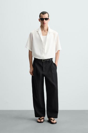 CAMISA ESTAMPADO ABSTRACTO - Blanco de Zara - Imagen 0