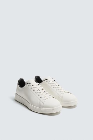Zaras SKINNSNEAKERS - Vit