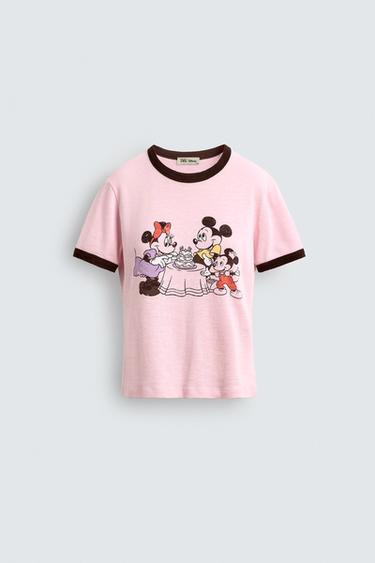 ÁO THUN MINNIE + MICKEY HARRY LAMBERT FOR ZARA X DISNEY - Màu trắng/Hồng từ Zara