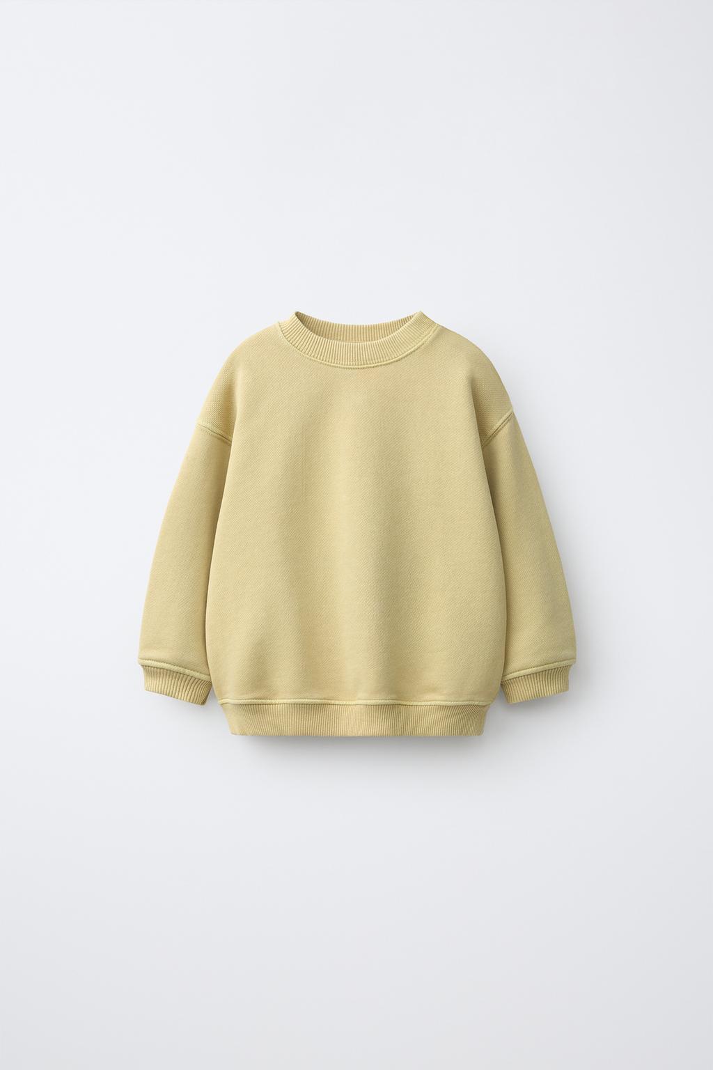 GARMENT DYED PLAIN SWEATSHIRT