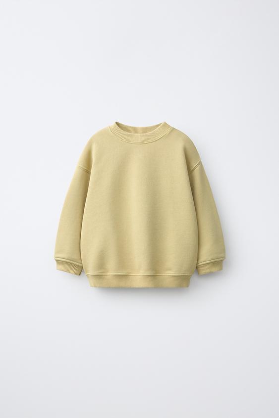 SWEAT UNI TEINT EN PIÈCE - Kaki de Zara - Image 0