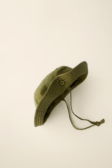 BONNET BUCKET CRÉÉ PAR CARAMEL LONDON X ZARA - Kaki de Zara - Image 3
