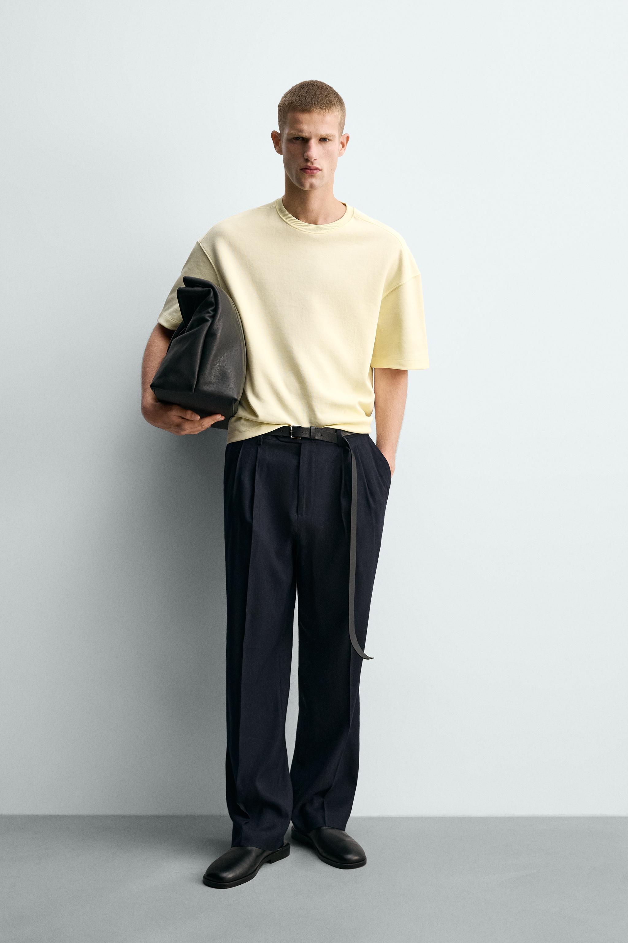 Zara INTERLOK RELAXED FIT SWEATSHIRT