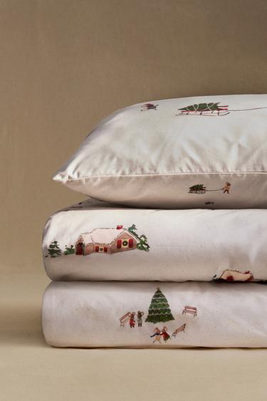 KIDS' CHRISTMAS COTTON DUVET COVER (200 THREAD COUNT) - Multicoloured by Zara