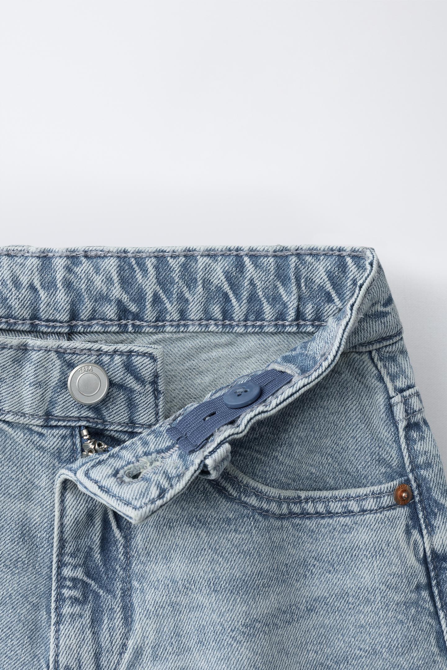 Детские шорты Zara Long Denim, цвет: Синий — фото 3