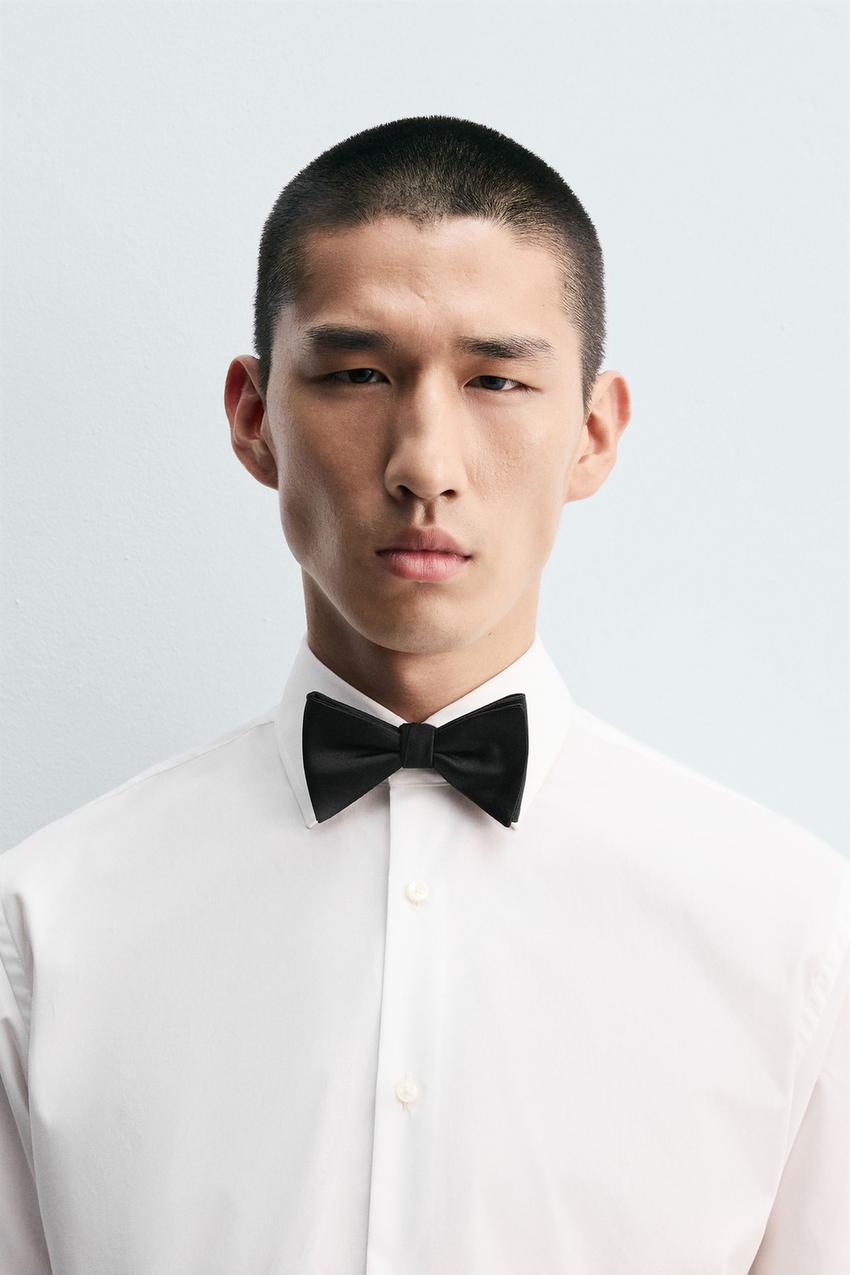 ベーシックシルク蝶ネクタイ - ブラック | ZARA Japan / 日本