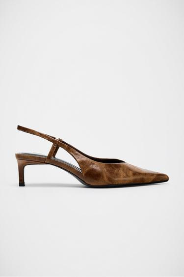 ZAPATO EFECTO DESGASTADO - Marrón de Zara