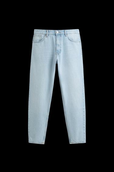 SLIM FIT TAPERED JEANS - Light blue by Zara - Image 0