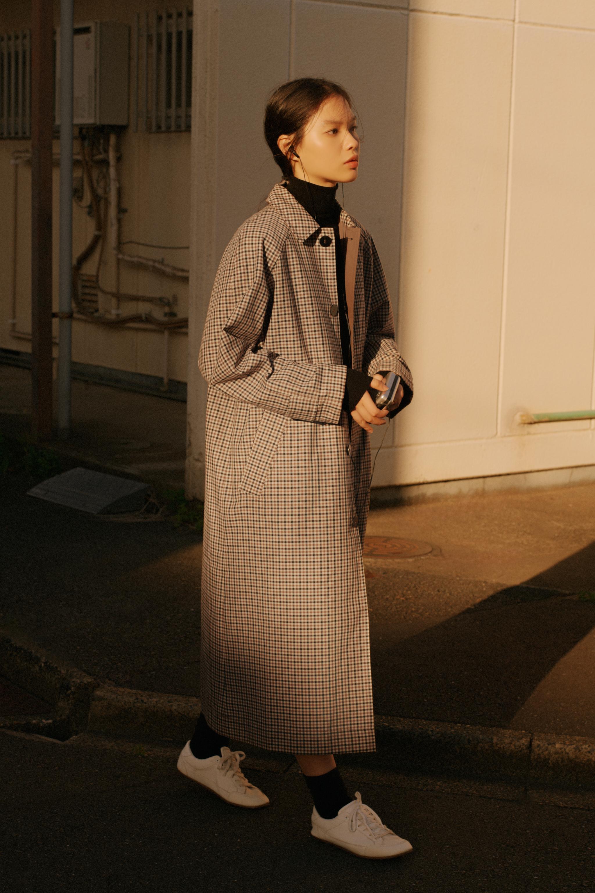 試着のみ ZARA HARRY LAMBERTトレンチコート チェック柄 🖤【ZARA】'24 新作▶︎ @bonita_spain_ 💛💚Harry Lambert for