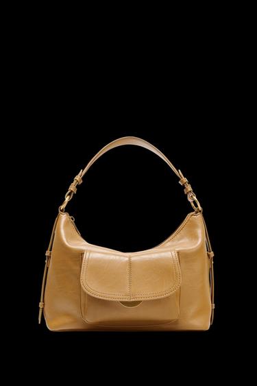 TASCHE MIT TASCHE UND DOPPELHENKEL - Hellbraun von Zara - Bild 0