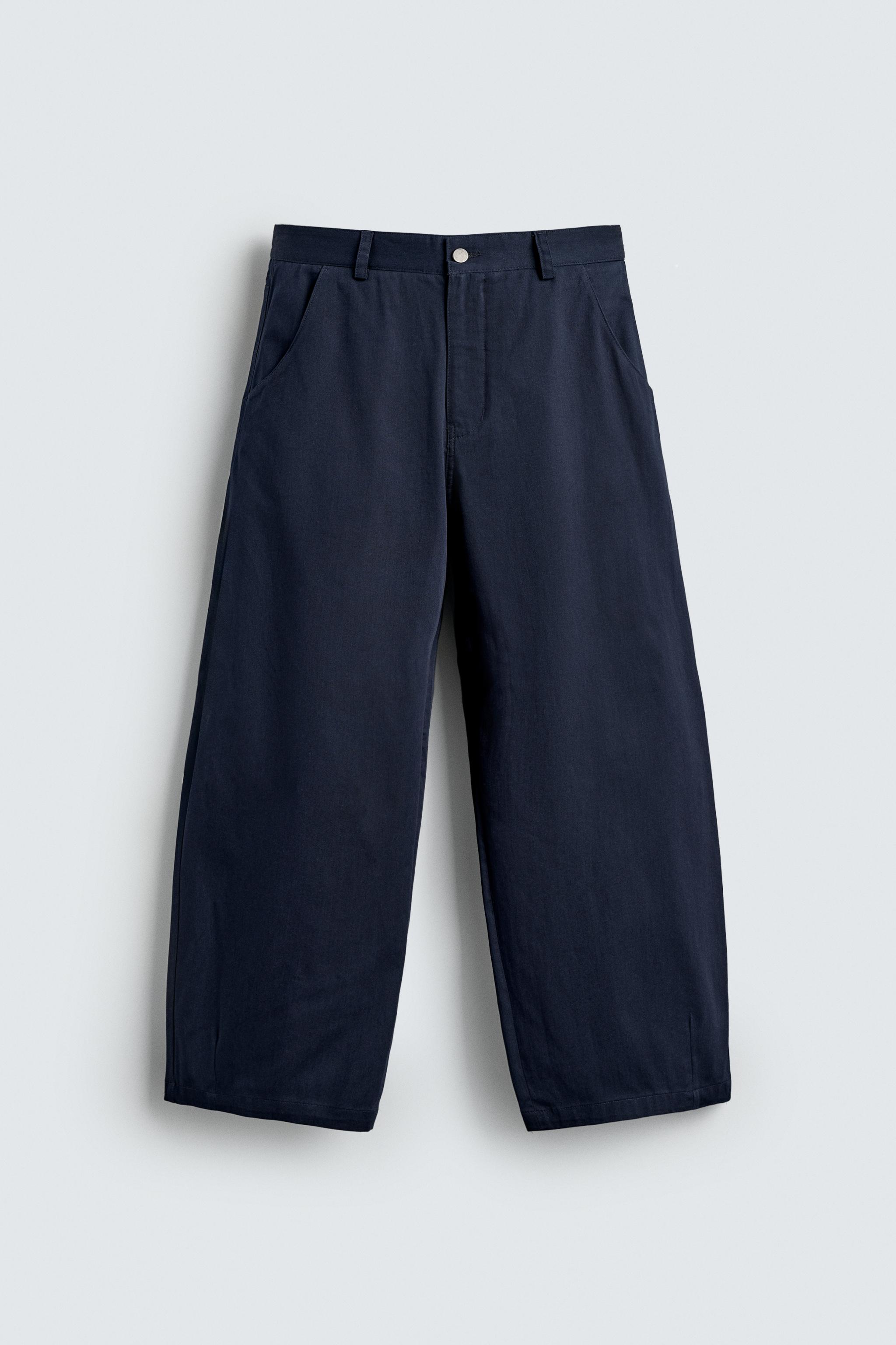 CROPPED WIDE FIT PANTS