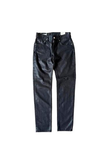ZARA X LUDOVIC DE SAINT SERNIN LEATHER STYLE PANTS LIMITED COLLECTION BLACK FASHION JEANS