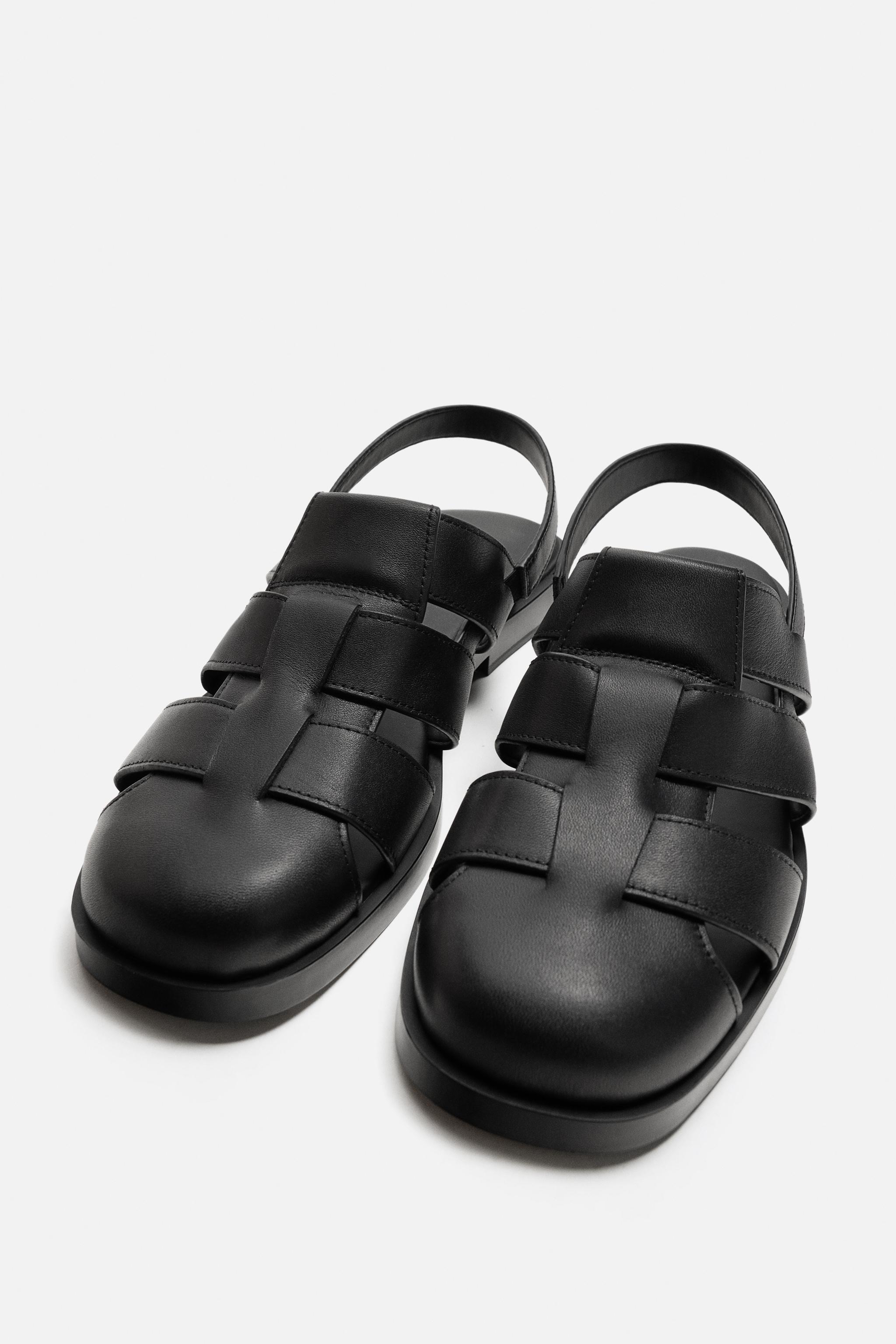 SANDALES STYLE PLAGE EN CUIR