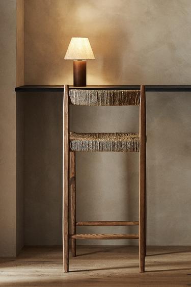 ASH BAR STOOL - Light beige by Zara