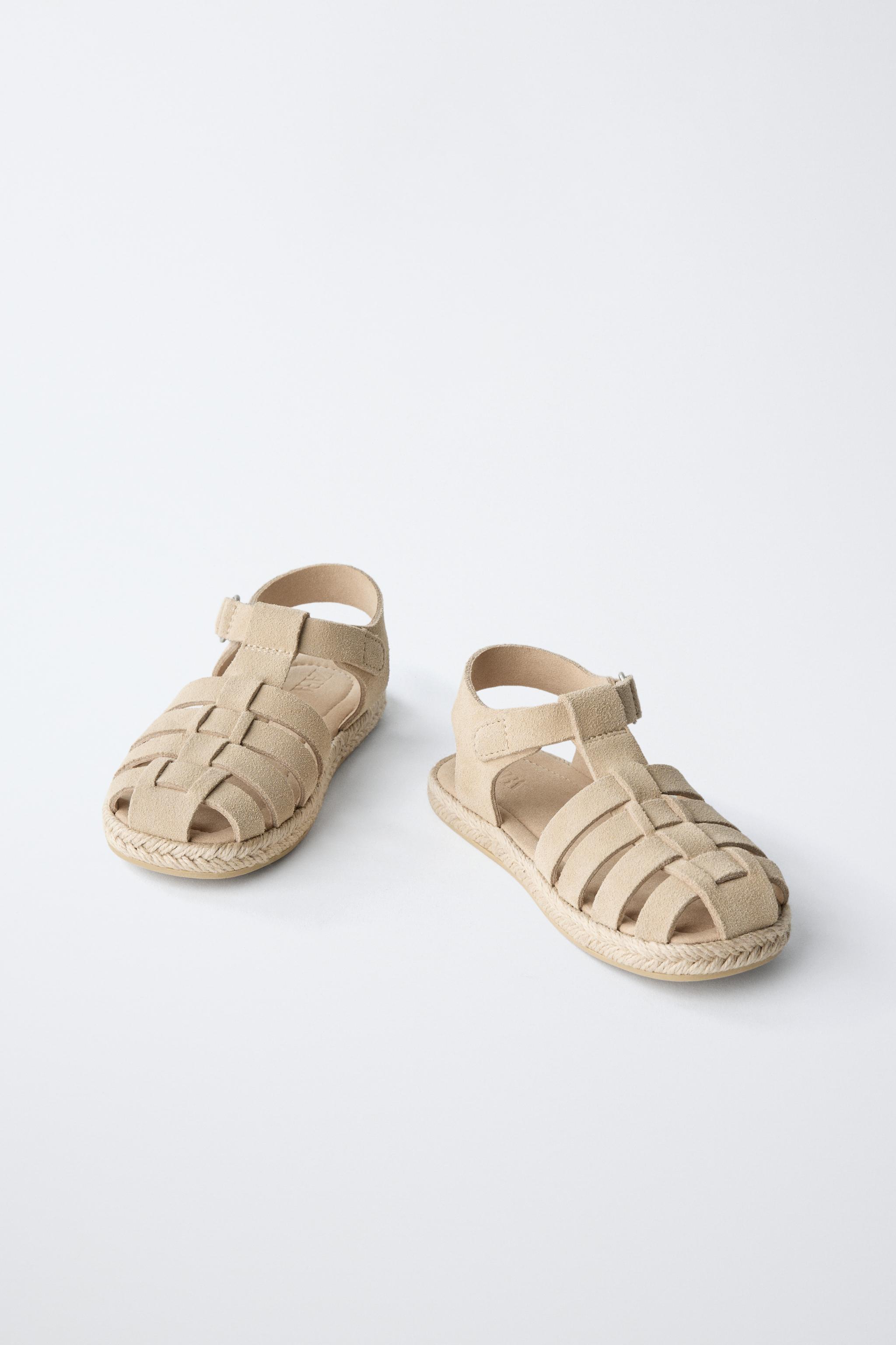 LEATHER JUTE FISHERMAN SANDALS