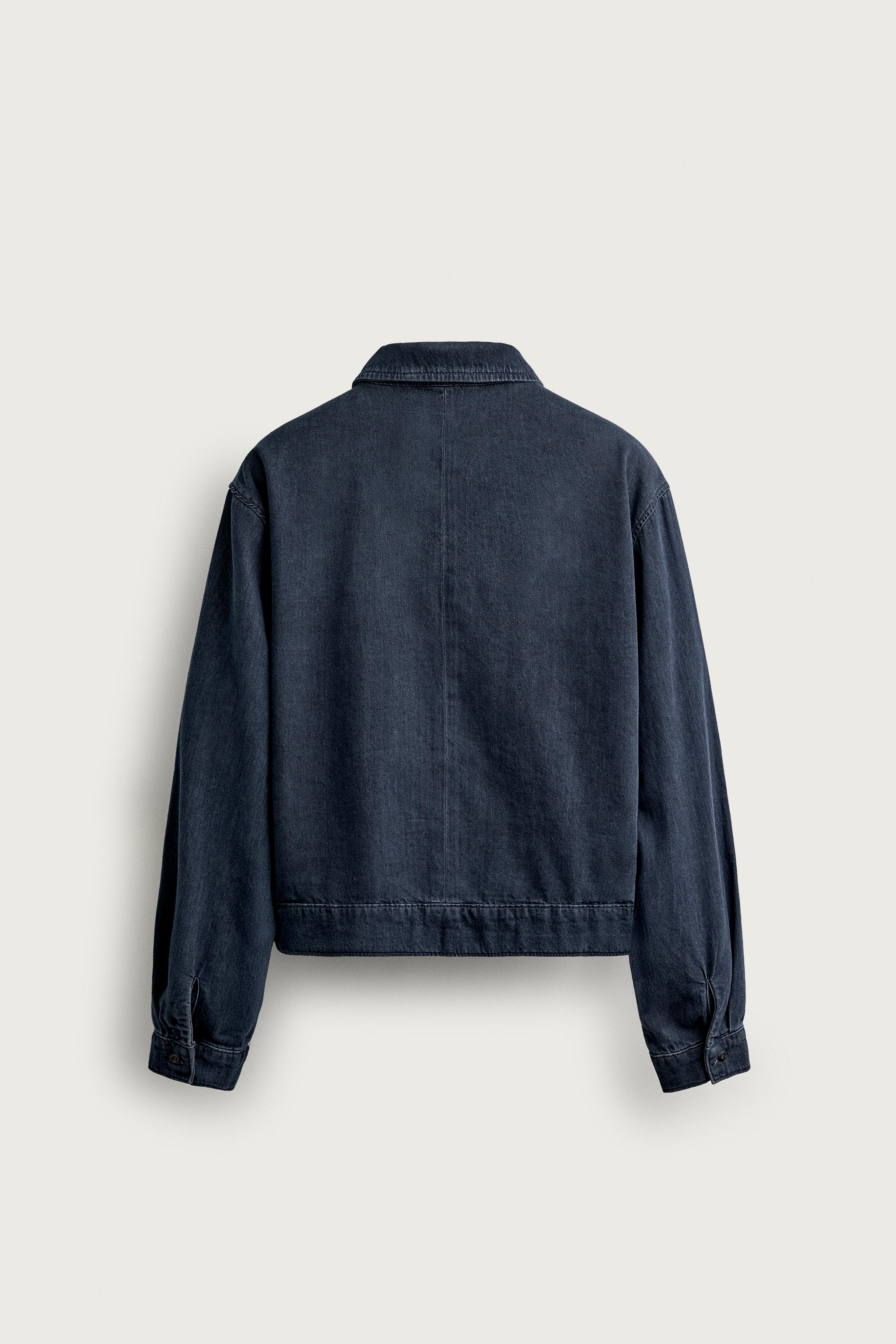 Мужские джинсы Zara LIGHTWEIGHT DENIM OVERSHIRT — фото 8