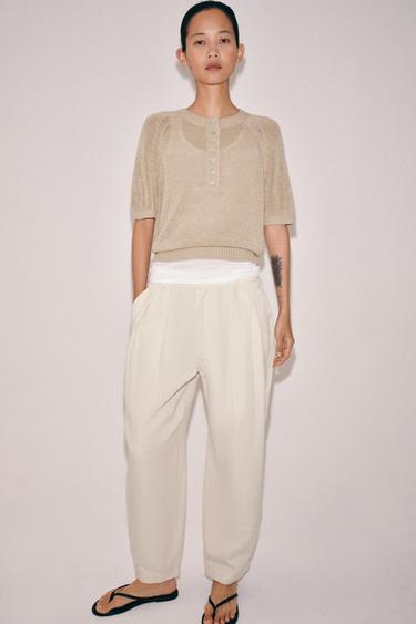 JERSEY PUNTO MANGA CORTA BOTONES - Arena de Zara