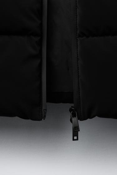 MANTEAU LONG MATELASSÉ ÉTIQUETTE - Noir de Zara - Image 5