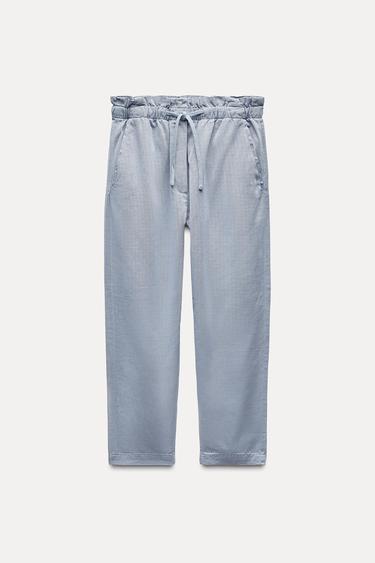 ZW COLLECTION PYJAMA JOGGERS - Light blue by Zara