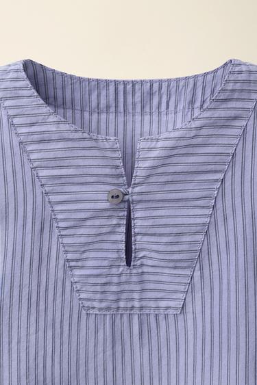 CHEMISE À RAYURES CREATED BY CARAMEL LONDON X ZARA - Bleuté de Zara - Image 2