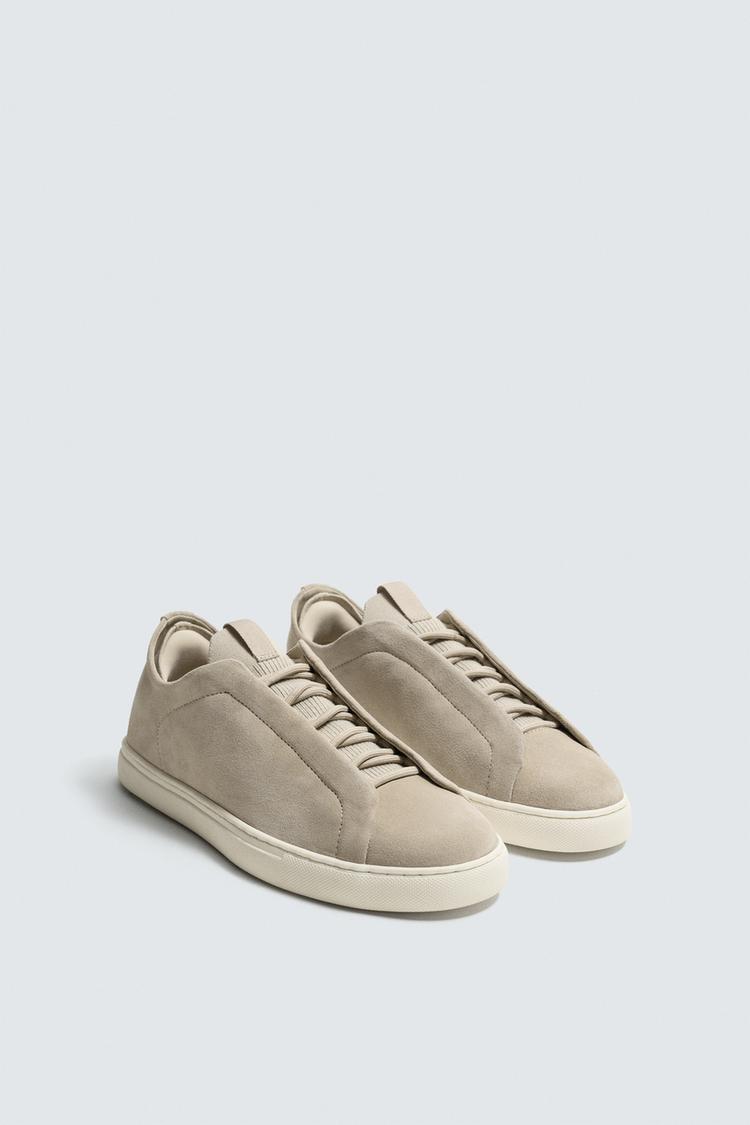 ZARA LEATHER TRAINERS