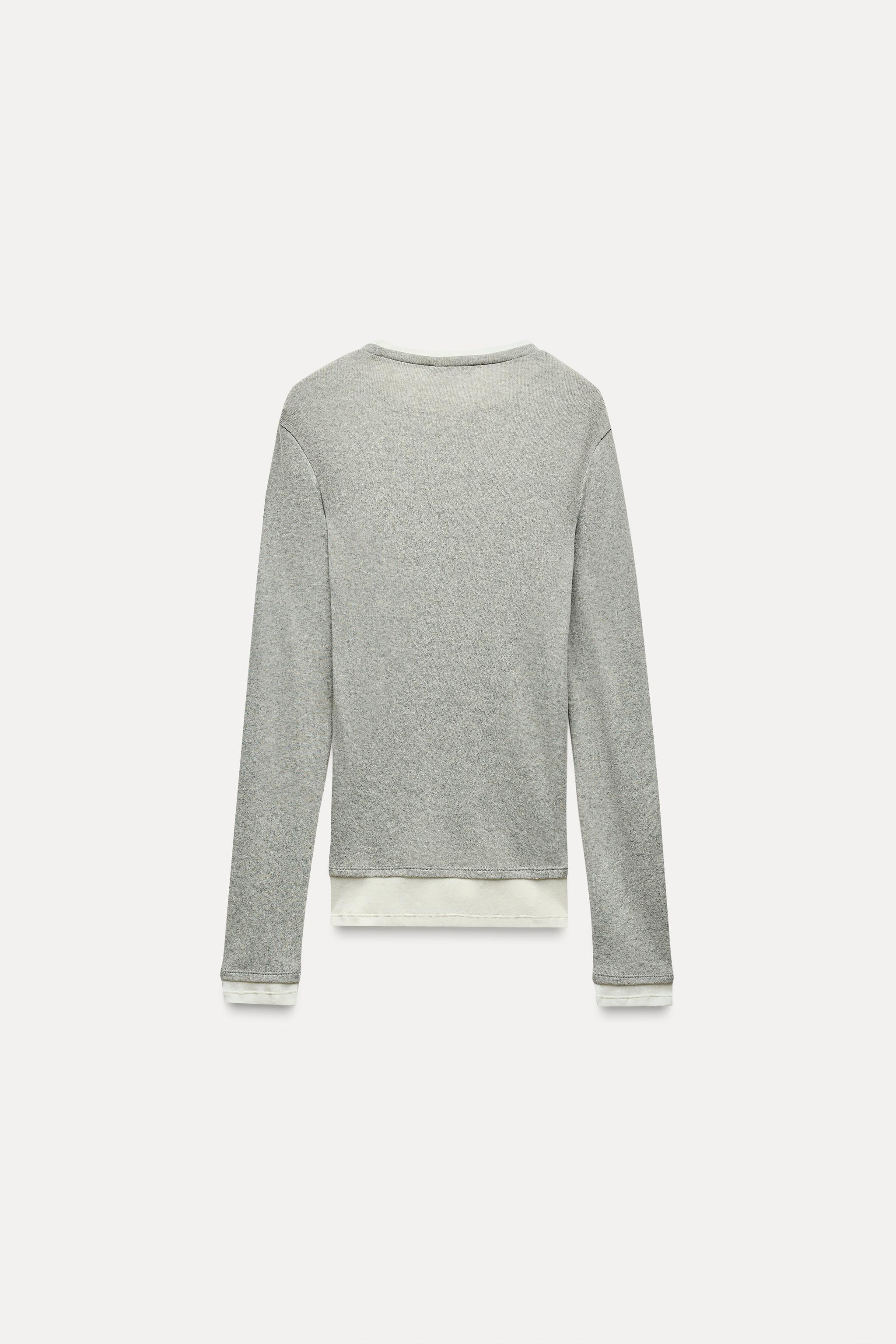 【ZARA】ダブルTシャツ グレーマール 5644/997/803 ダブルTシャツ - グレーマール | ZARA Japan / 日本
