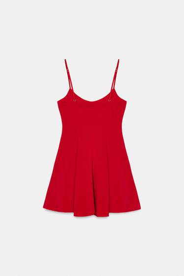 STRETCH HEART DRESS - Red by Zara - Image 4