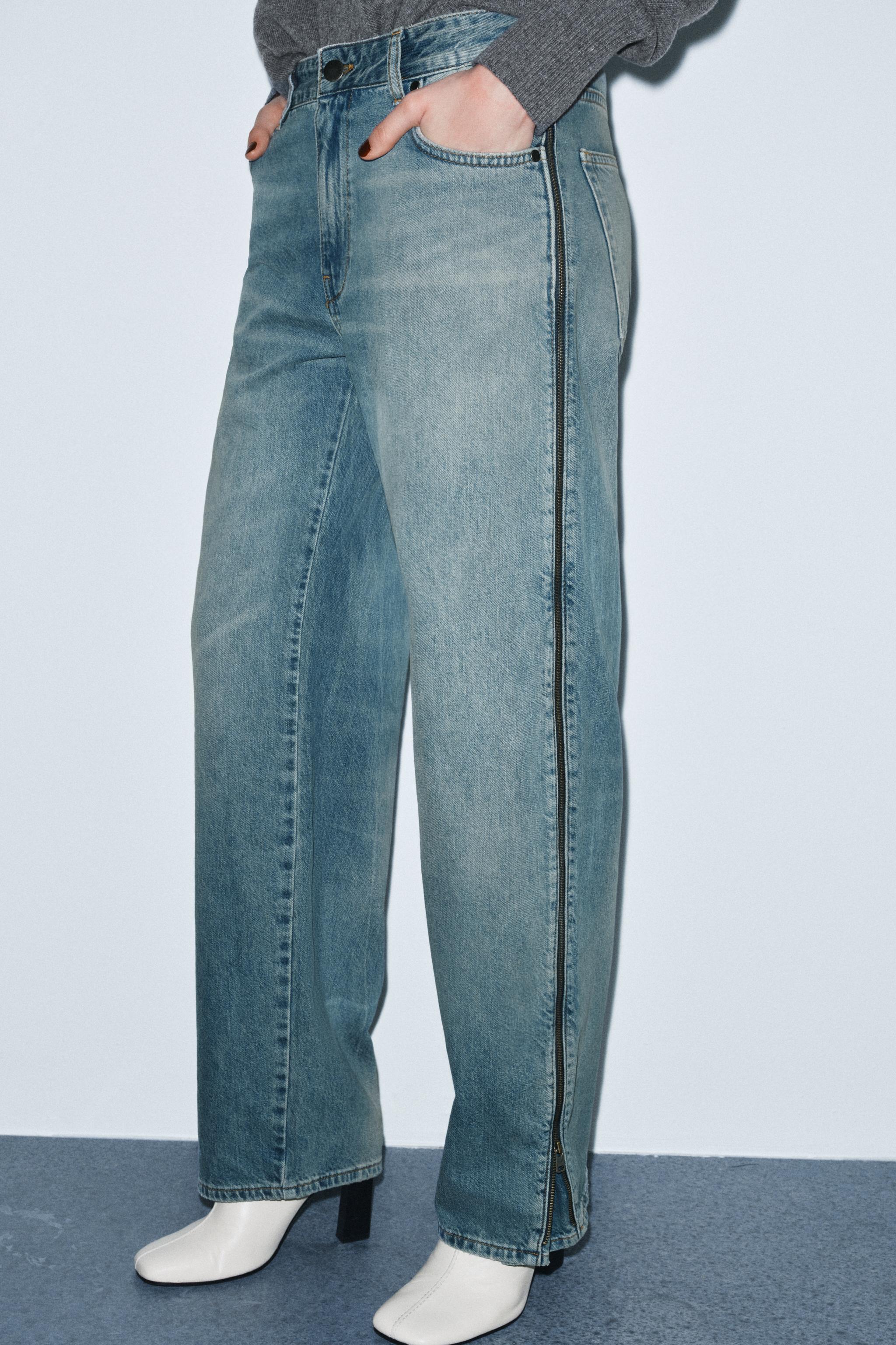 ZW COLLECTION MID-RISE ZIPPER LIMITED EDITION JEANS