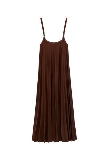PLEATED SKIRT WITH BRACES