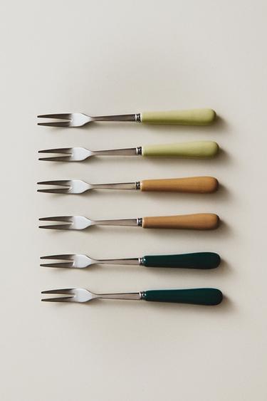 SET OF 6 SKEWERS WITH CERAMIC HANDLE - GREEN by Zara - Image 4