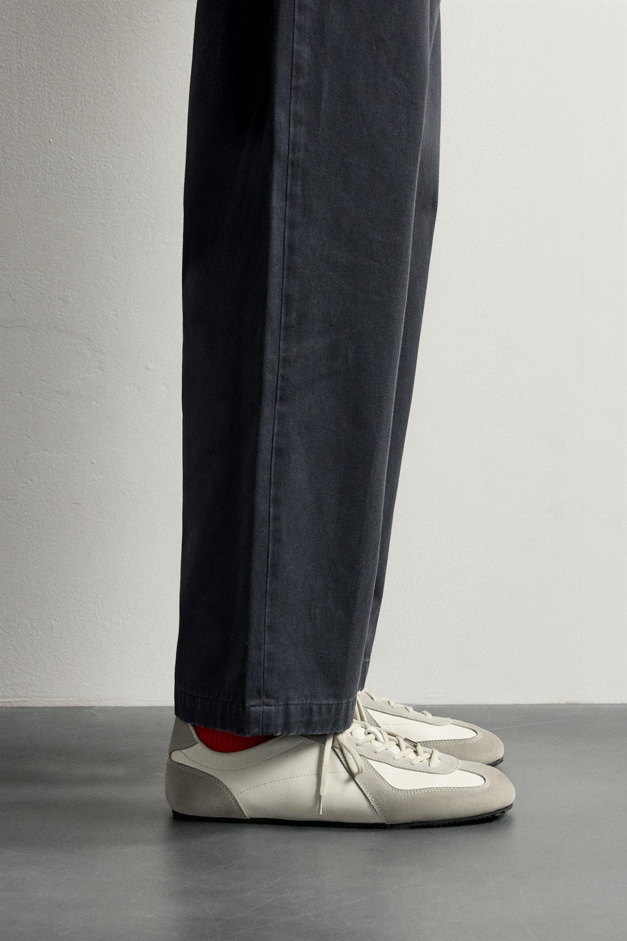 AARON LEVINE X ZARA LEATHER SNEAKERS