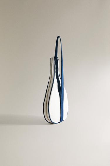 CANVAS PADEL RACKET CASE - Ecru / Blue by Zara - Image 3