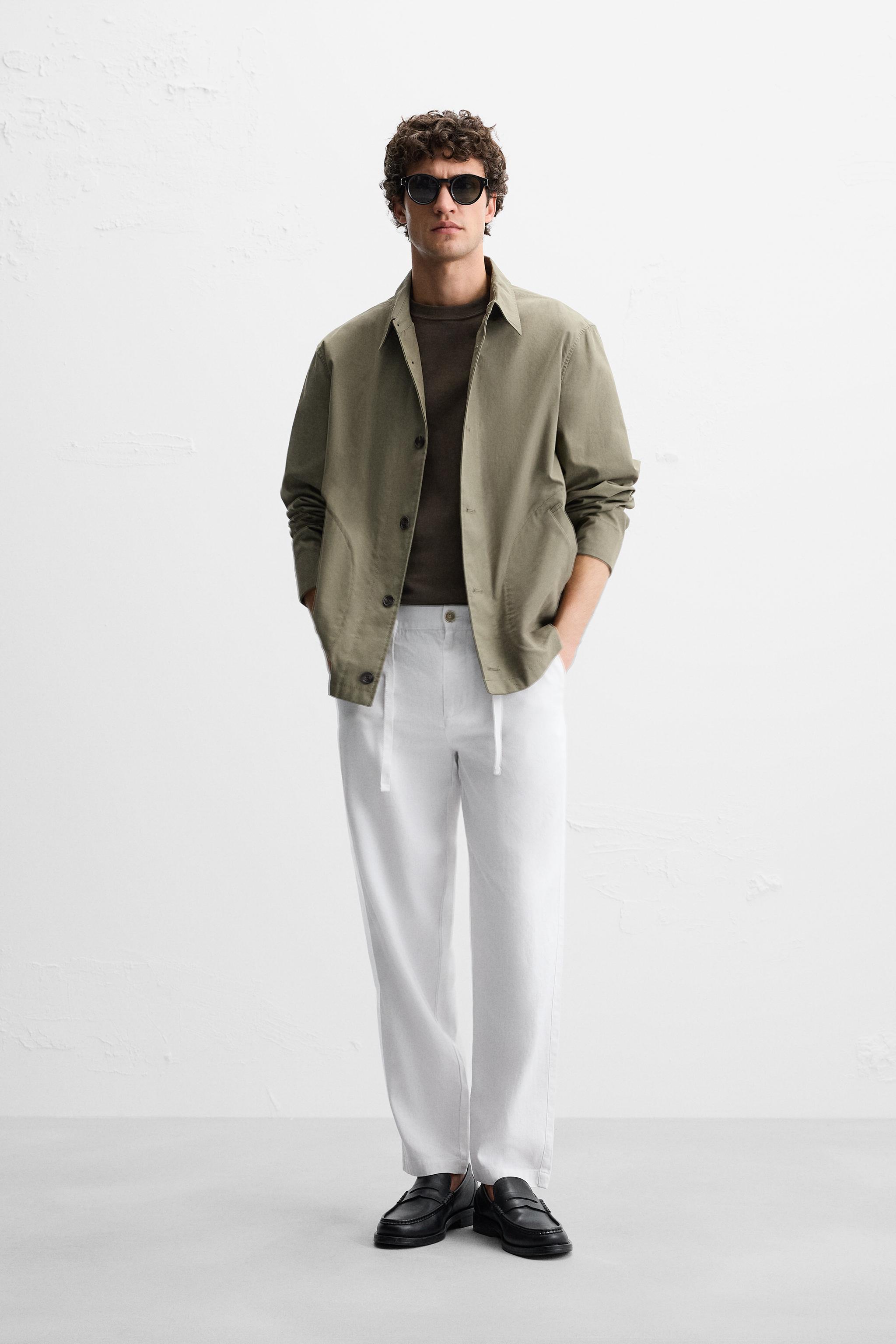 コットン - リネン パンツ - ホワイト | ZARA Japan / 日本