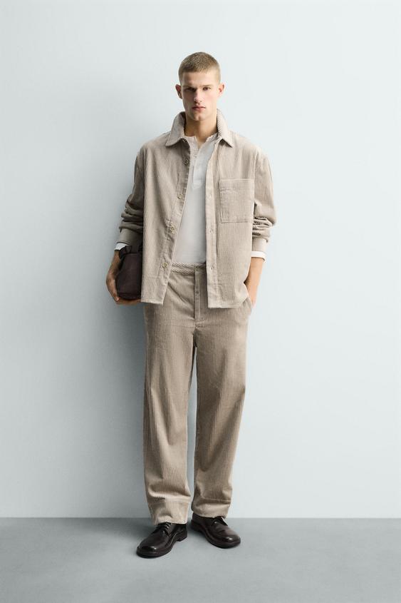 RELAXED FIT CORDUROY PANTS