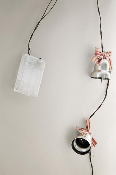 CHRISTMAS LIGHT GARLAND WITH BELLS - Silver by Zara - Image 3