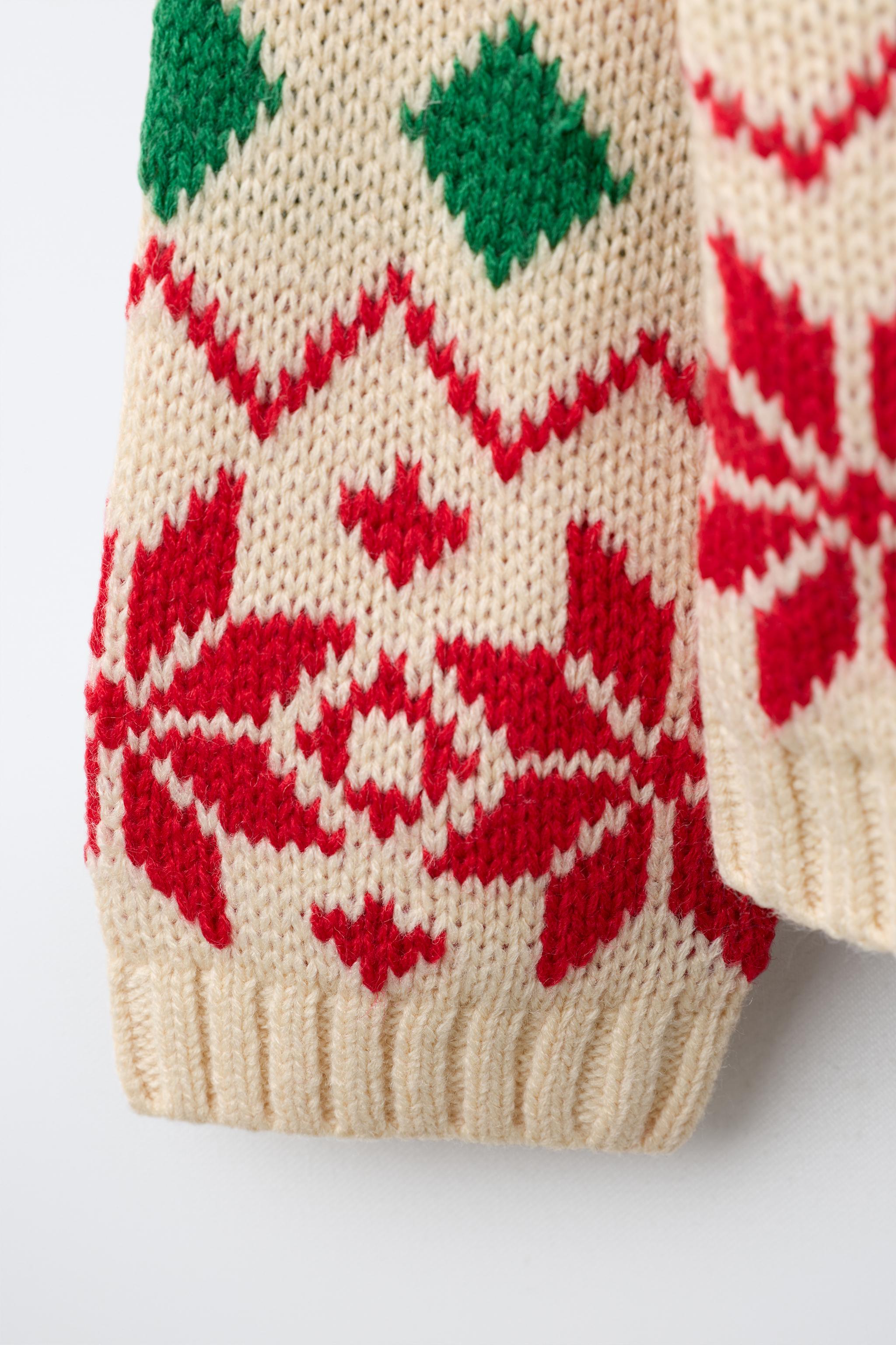 GILET EN MAILLE JACQUARD AVEC LAINE